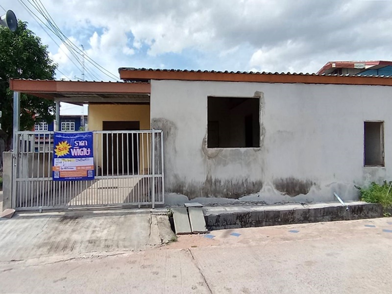 บ้านพักอาศัยตึก 1 ชั้น เนื้อที่ 84 ตร.วา อ.บ้านไผ่ จ.ขอนแก่น บ้านโนนสะอาด
